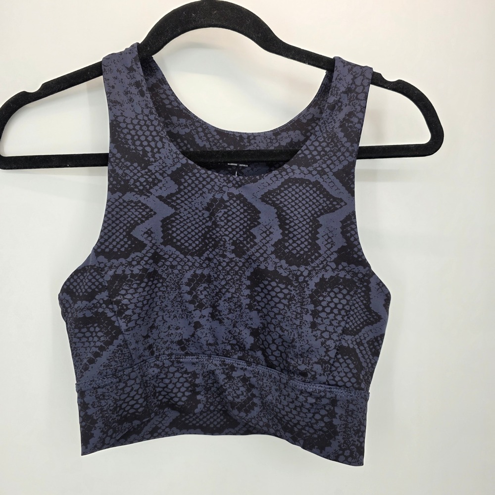 ALLFENIX Anthropologie Snake Print Athletic Sports‎ Bra Women's Size Large
